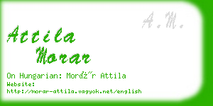 attila morar business card